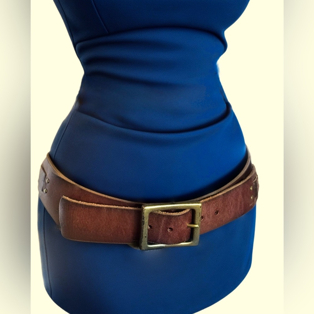 Lucky Brand Brown Belt with Gold Buckle